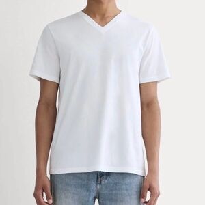 Everlane Men's White Organic Cotton Short Sleeve Tee